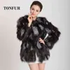 Women's fur 2022 New Arrival Real Silver Coat Customize Big Size Natural Genuine Fur JaCKet L220829