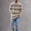 メンズセーター韓国ファッション秋のカジュアルヴィンテージスタイルのセーターウールタートルネック特大冬の温かい綿プルオーバー220829