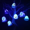 Autres fournitures de fête d'événement mignon coloré Halloween lumières fantômes suspendus lampe à LED pour Halloween maison chambre décorations de jardin fournitures de fête d'halloween cadeaux 220829