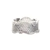 Authentique argent sterling creux dentelle amour coeur bague femmes mariage designer bijoux pour pandora cadeau de fiançailles bagues avec coffret d'origine