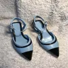Summer Designer flat heels women Dress shoes pointed buckle sandals beach outdoor Casual shoe