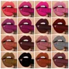 Lip Gloss Qi 33 Colors Lips Beauty Makeup Pigment Waterproof Lipgloss Long Lasting Black Velvet Matte Nude Lipstick Red Lot