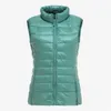 Kvinnors v￤star Kvinnors Autumn Duck Down Warm Vest Sleeveless Stand Collar Portable Quiltade Vests Female Winter Solid Casual Woman Jacket 220827