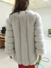 Women's fur Zadorin S-4XL Winter Luxury Slim Long Pink Red Blue Faux Coat Women Fake Fur Jackets manteau Fourrure L220829