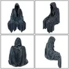 Декоративные объекты статуэтки черные мрачные статуя жнеца захватывающая одежда для ночной смолы настольные настольные статусы