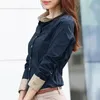 Women's Blouses 2022 Ladies Shirt Office Long-sleeved Lapel Waist Tight-fitting Button All-match Formal Occasion Commuter Shirts