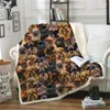 Cobertores você terá um monte de Griffon Bruxellois Blange 3D Lã impressa na cama Têxteis de sonho da casa