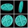 Baking Moulds Heart-shaped Liquid Silicone Fondant Mould With Four Cake Decoration Candy