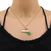 Pendant Necklaces Kurdistan Map Necklace For Women Sliver Color Chains Enamel Flag Pendants Stainless Steel Collar Jewelry Gift