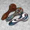 Glass smoking pipe spoon hand pipes filter bowl tobacco Pipe Silicone Bongs Smoke reclaim ash catchers