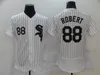 Zszyte koszulki baseballowe Jose 79 Abreu Robert 88 Luis Jersey Grey Białe Blue Blank No Liczba nazwa dla mężczyzny Rozmiar S