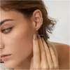 Ear Cuff pojedyncze mankiety kolczyki dla kobiet bez przekłuwania uszu złoty kwiat Cz Helix chrząstka Clip On Wrap Girls amlHf