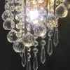 Lampa ścienna LUDES E14 Nowoczesne kryształowe lustro światła światła ze stali nierdzewnej lampy sconce do korytarza nocnego salonu