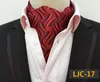 활 끈 구슬 슨 빈티지 남자 Ascot Paisley Floral Jacquard Woven Tie Self Cravat Necktie Scrunch British Style Gentleman Luxury