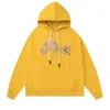 Hoodies Moletons Masculino Outono Inverno Anjos Hip Hop Manga Comprida Anjo Mens Letras Quebradas Bear Palm Letter Prin