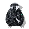 Mensjackor Mens Hoodie Sunscreen Windbreaker Sun Protection Coat Tryckt jacka Vattentät och vindtät vindbrytare 220829