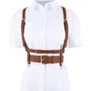 Belts 2022 Fashion Sexy Punk Faux Leather Harness Body Waist Belt For Women Handmade Straps Suspender