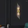 Wall Lamp Postmodern Crystal LED Light Luxury Gold Bedroom Foyer Personality Art Dining Room Background Sconce Nordic