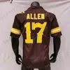 American College Football Wear College Football American Wear Custom Wyoming Football Jersey NCAA College Josh Allen Xazavian Valladay Levi Williams Isaiah Neyor