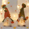 Andere evenementenfeestjes Autumn -decoraties Plush elf Dwarfs Dolls Halloween Gnome Dolls Pumpkin Sunflower Xmas Gifts Thanksgiving Decorations Kids Toys 220829