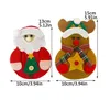Natale Babbo Natale Coltelli Forchette Borsa Portaposate Tasche Borsa Pupazzo di neve Elk Decorazioni per feste di Natale