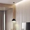 Pendant Lamps Nordic Modern Lights Dining Room Glass Lampshade Kitchen Fixtures Bedroom Bedside Restaurant Decore Black Hanging Lamp