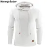 Men's Sweaters NaranjaSabor Autumn Men's Hoodies Slim Hooded Sweatshirts Mens Coats Male Casual Sportswear Streetwear Brand Clothing N461 220829