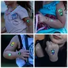 Altri articoli per feste per eventi 10 fogli Adesivi per tatuaggi di Halloween Adesivi per tatuaggi usa e getta fluorescenti impermeabili per il sudore Adesivi per il viso dei bambini 220829