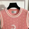 Женские футболки дизайнер 2022 Slim Tee Knits Tops с буквами Girls Girls Milan Runway Top Top High Crew Ert