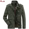 Chaquetas para hombre Otoño Invierno Chaqueta Hombres 100% Algodón Negocios Casual Cargo Militar Multibolsillos Chaquetas y abrigos para hombre Chaqueta Hombre 220829