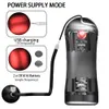 Skönhetsartiklar Electric Black Transparent Crystal Cup Three Channels Press Airbag Masturbation Man