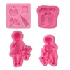 Baking Moulds Exquisite Baby Theme Molds 3D Handmade Soap Bar Craft Kitchen Fond Family