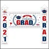 バナーフラグ卒業装飾旗2021背景バナーグレードおめでとうパーティー用品ハンギングフラグヤード装飾サインカーショップ2006 dhdxd