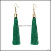 Dangle Chandelier 여자 Long Tassel Pendant Earrings 걸스 우아한 기질 발렌타인 데이 생일 파티 와일드 gif dhseller2010 dh1dq