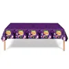 Other Event Party Supplies Halloween Cartoon Witch Ghost Purple Disposable Tablecloth Trick Or Treat Waterproof Table Cloth Kids Happy Halloween Supplies 220829
