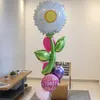 Julekorationer 5pc Sunflower Daisy Rose Tulip Helium Foil Balloons Theme Party Decoration Mors ValentinesDay Wedding Birthday Dcorations 220829