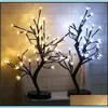 Dekoracja imprezy LED Bateria Bateria Plum Blossom Waterproof 48 Nocna lampa Romantyczne Bling Świąteczne przyjęcie Deco Carshop2006 DHJ8A