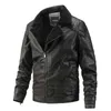 Jackets masculinos homens de lã de lã de inverno Aquecimento de alta qualidade Male Casual Slope Zipper Pu XXL L220830