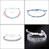 Perlé Brins 10Pc / Set Mode Corde Tressée Bracelet Ensemble À La Main Étanche Wrap Charme Femme Enfants Pour Cadeau Drop Deliv Dhseller2010 Dh371