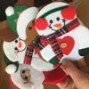 Рождественские украшения UPS Santa Claus Knifes Forks Back Grivewers держатели для карманов мешка снеговика Elk ренайт -вечеринка для дома GC0830