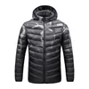 Mens Jackets Men Waterproof Heated Jacket USB Winter Outdoor Electric Heating Jacket Warm Sprot Thermal Coat Clothing Heatable Cotton Jackets 220830