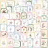 50 stcs cartoon vintage plantenstickers niet-willekeurige voor autorantoire bagage bagage graffiti sticker laptop skateboard motor fles snowboard wandstickers kinderen cadeaus