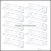 Hooks Rails Hooks Rails Acrylic Shees for Records 10pcs عرض سجل واضح عائم جدار الجدار