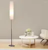 Lampadaires Moderne LED Nordique Simple Lampe Hauteur Réglable En Acier Inoxydable Et Tissu Matériel Vertical Éclairage Intérieur E27 Socket