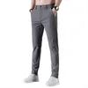 Mens Pants Golf Trousers Quick Drying Long Comfortable Leisure with Pockets Stretch Relax Fit Breathable Zipper Design