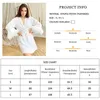 Kadınlar Robe Hiloc Beyaz Tüylü Kürk Tam Kollu Pijama Satin S Kadınlar için Nightgown Gelin Elbise Batahi Kadın 220830