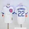 2019th Man Women Kids Baseball Jerseys сшиты 18 Бен Зобрист 22 Джейсон Хейвард 26 Билли Уильямс Джерси Цвет Белый Серый Желтый Джерси