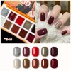 10 colorido de gel sólido em gel fototerapia popular cola pintada profissional design de unhas de unhas de pintura de iniciadores brilhantes géis