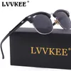 Lunettes de soleil LVVKEE Luxe Mode Demi-Monture Femmes Polarisées Lady Rétro Hommes Lunettes de Soleil Conduite Reys C7 Night VisionSunglasses