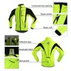 Vestes de course Veste de cyclisme d'hiver pour homme Maillot de vélo polaire Coupe-vent Imperméable Soft Shell Manteau VTT Vêtements de vélo Réfléchissant